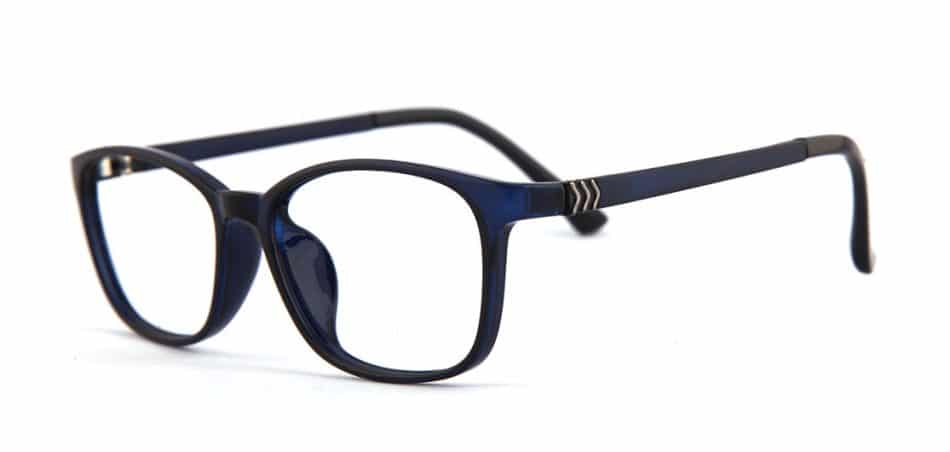 Navy Blue Square Glasses 1621B 4