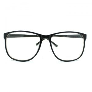 black glasses frame