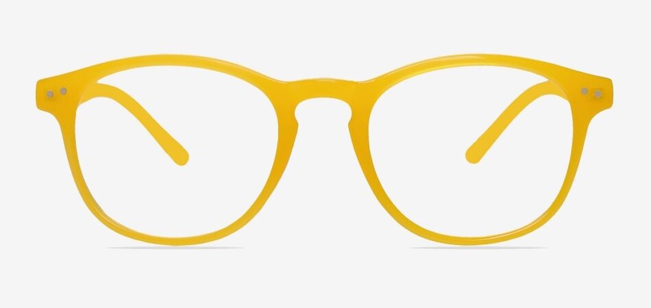 Instant Yellow Round Glasses 2