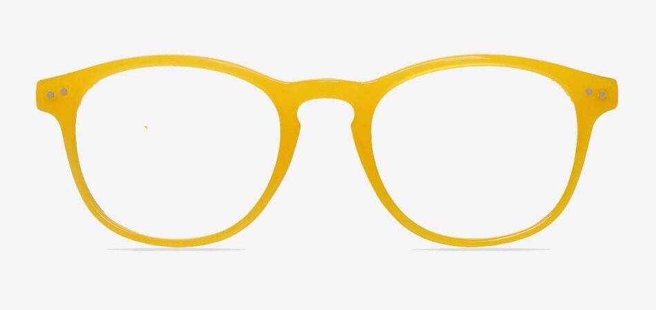 Instant Yellow Round Glasses 4