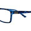 Blue Tortoise Rectangle Glasses 11116 6