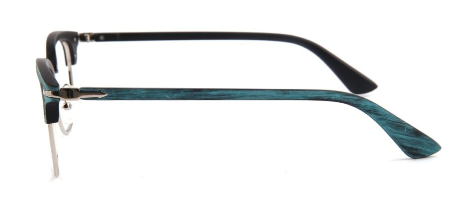 Blue Matte Browline Glasses 010825 2