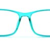 Aqua Blue Square Glasses 110127 8