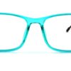 Aqua Blue Square Glasses 110127 7