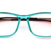 Aqua Blue Square Glasses 110127 5