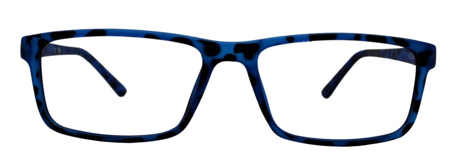 Blue Tortoise Rectangle Glasses 11116 3
