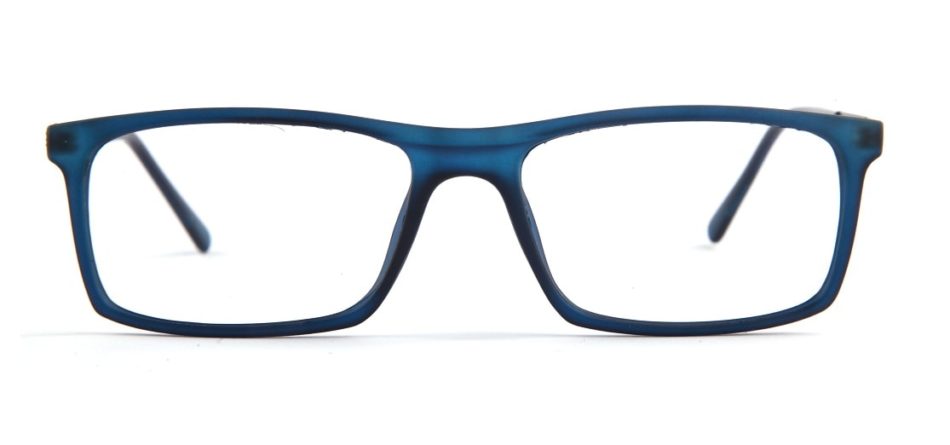 Blue Matte Square Glasses 010829 3