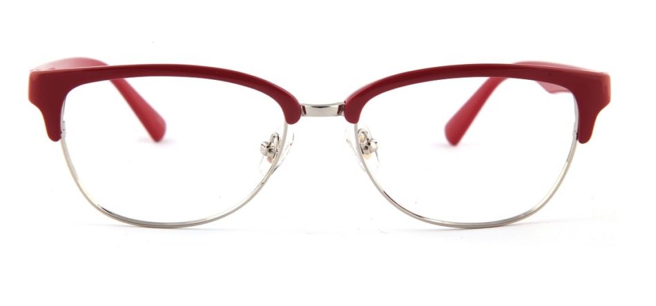 Red Browline Glasses 110157 2