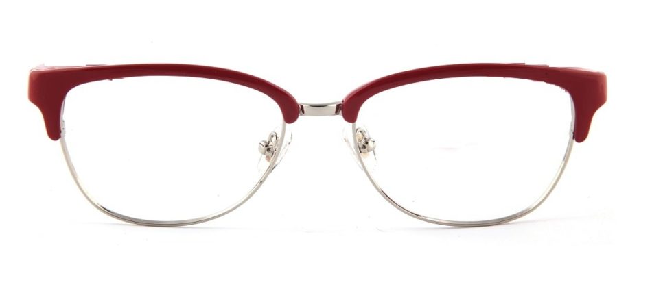Red Browline Glasses 110157 3