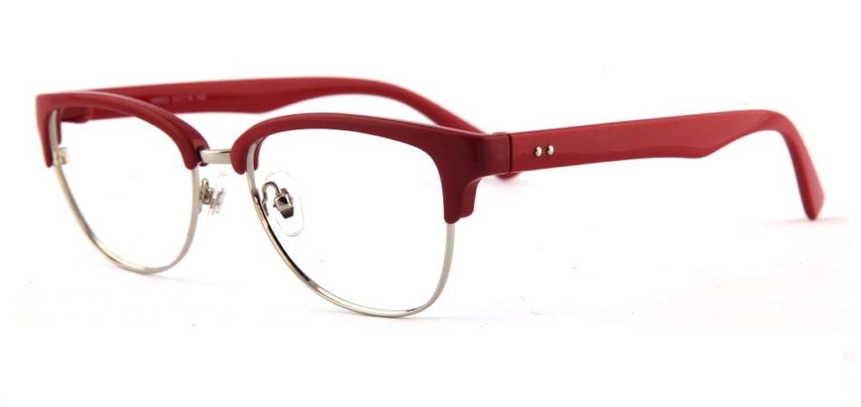 Red Browline Glasses 110157 4