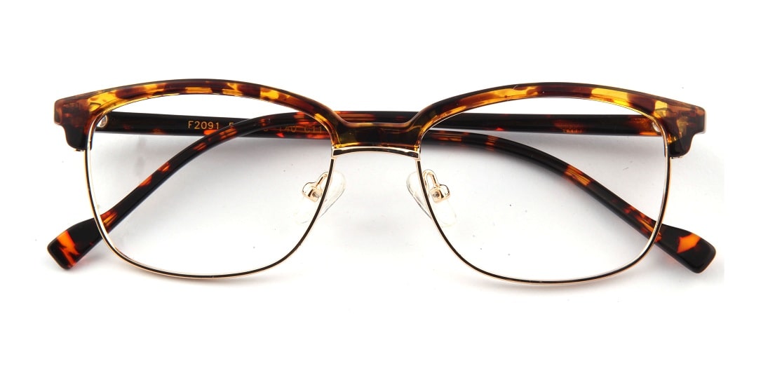 Brown Tortoise Browline Glasses 110147 1