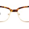 Brown Tortoise Browline Glasses 110147 6