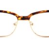 Brown Tortoise Browline Glasses 110147 7