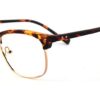 Brown Tortoise Browline Glasses 110147 8
