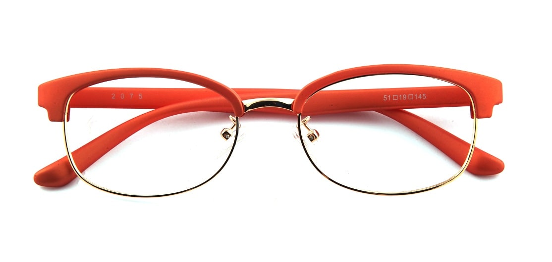 Red Square Browline Glasses 100129 1