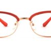 Red Square Browline Glasses 100129 7