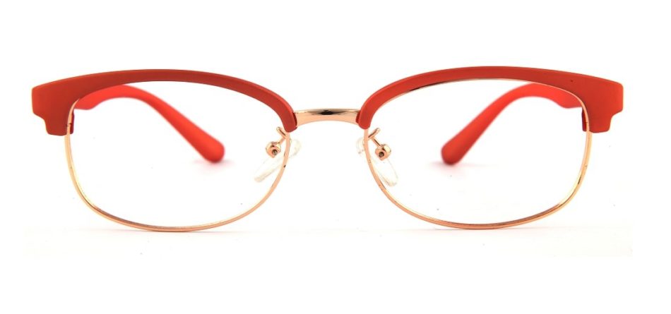 Red Square Browline Glasses 100129 3
