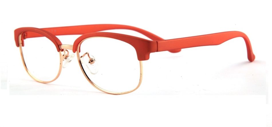 Red Square Browline Glasses 100129 2