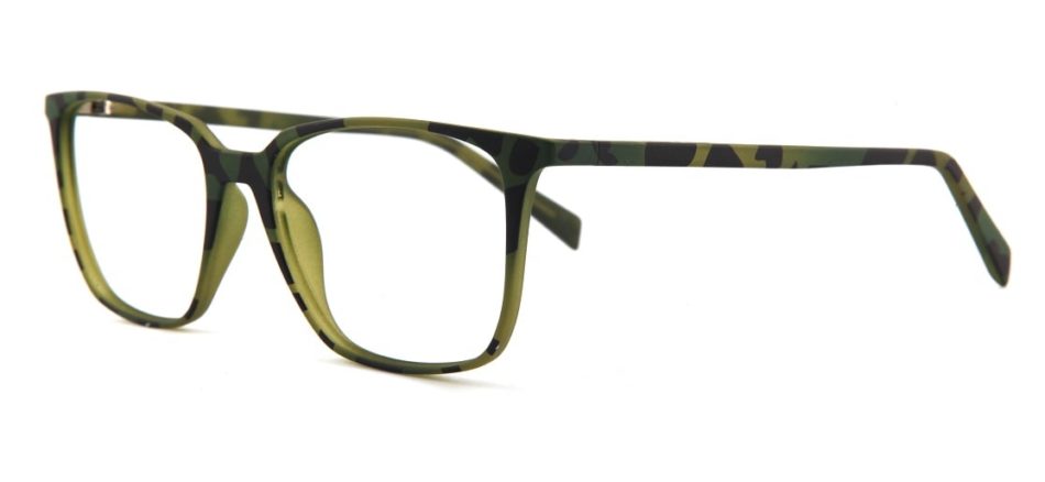 Green Tortoise Square Glasses 120135 1