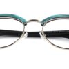 Blue Matte Browline Glasses 010825 5