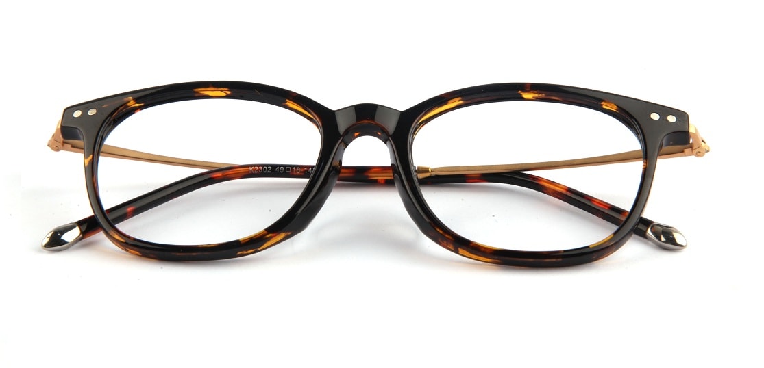 Brown Tortoise Square Glasses 050711 1