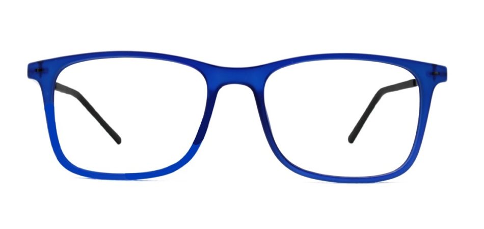 Blue Square Glasses 25011 3