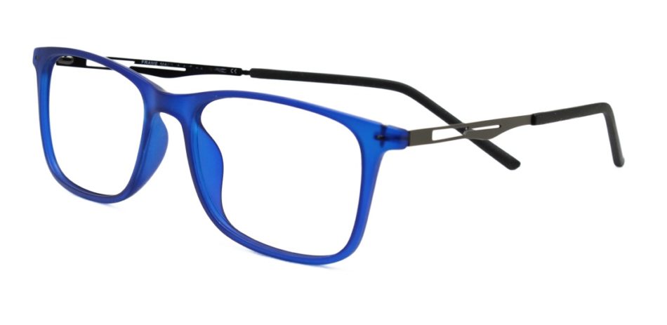 Blue Square Glasses 25011 2