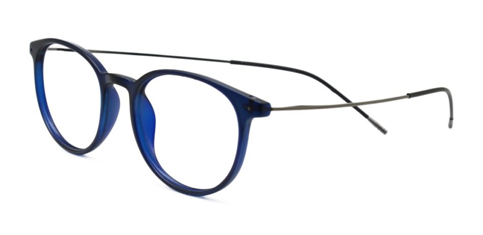 Blue Round Glasses 250126 2