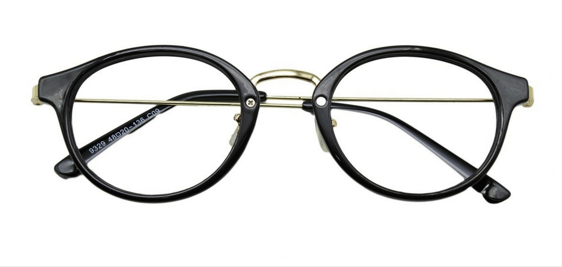 Black Round Glasses 26012 1