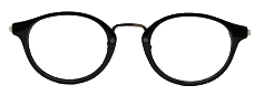 Black Round Glasses 26012 8