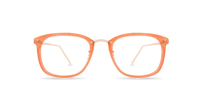 Orange Square Glasses Sf 9865 3