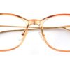 Orange Transparent Square Glasses 110124 5
