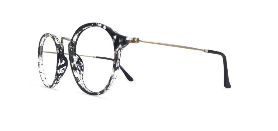 Black Round Glasses Sf 9857 2