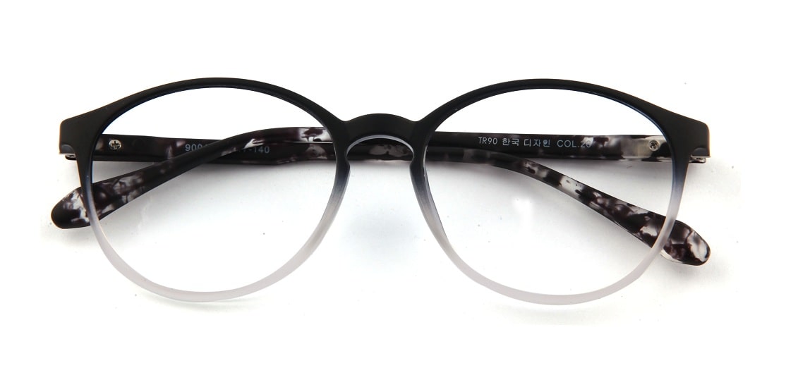 Black Gradient Round Glasses 110427 1