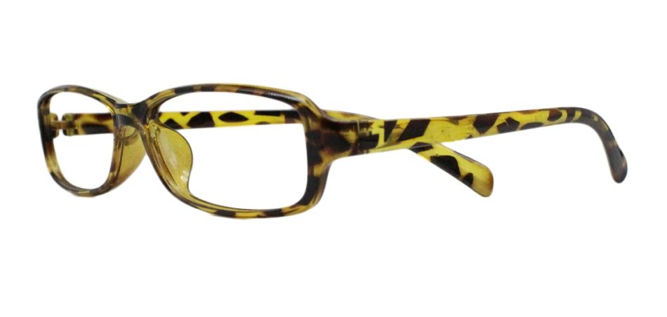 Yellow Tortoise Rectangle Glasses 19111 2