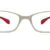 White Rectangle Glasses 281118 5