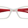 White Rectangle Glasses 281118 4