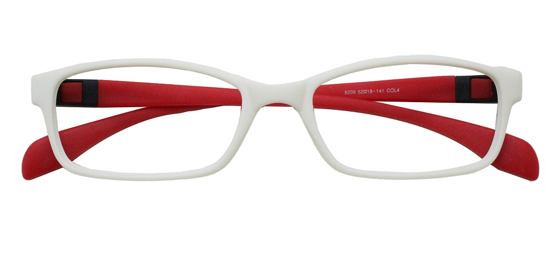White Rectangle Glasses 281118 1