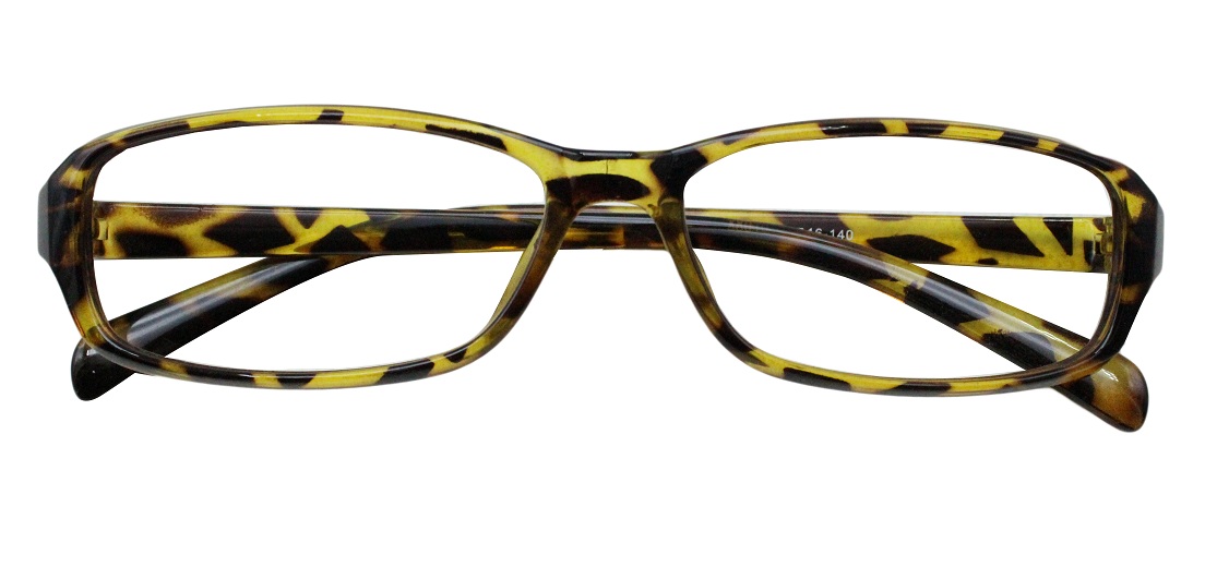 Yellow Tortoise Rectangle Glasses 19111 1